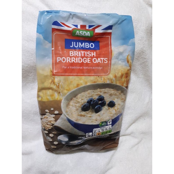 Asda Jumbo British Porridge Oats (1kg) Shopee Philippines