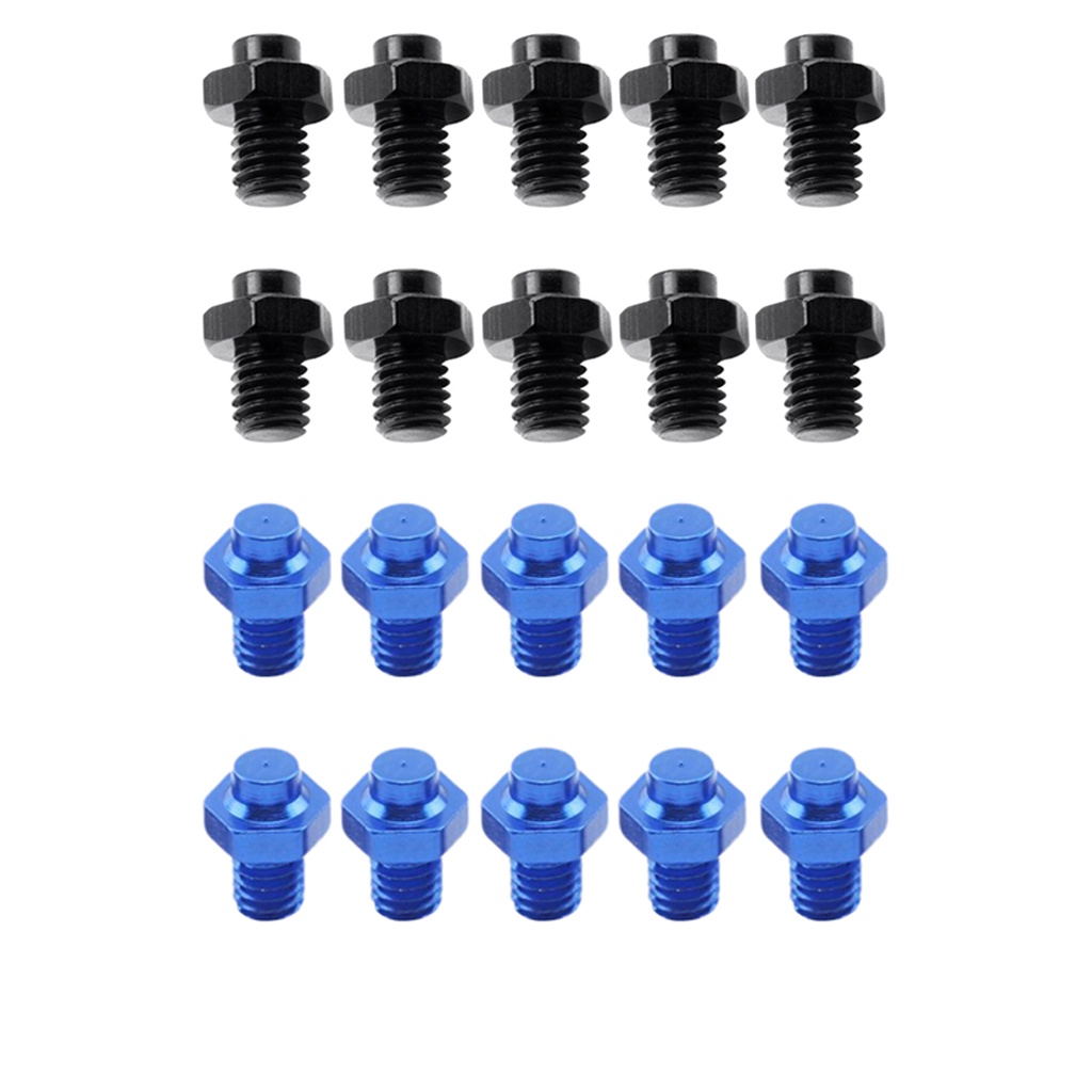 20pcs Bike Pedal Screws Mountain Bike Pedal Fixed Studs AntiSlip Black