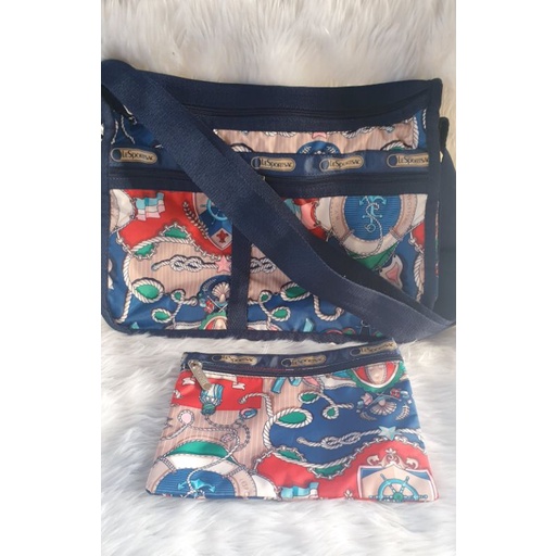 Authentic Lesportsac Deluxe Everyday Shoulder Sling Bag Shopee