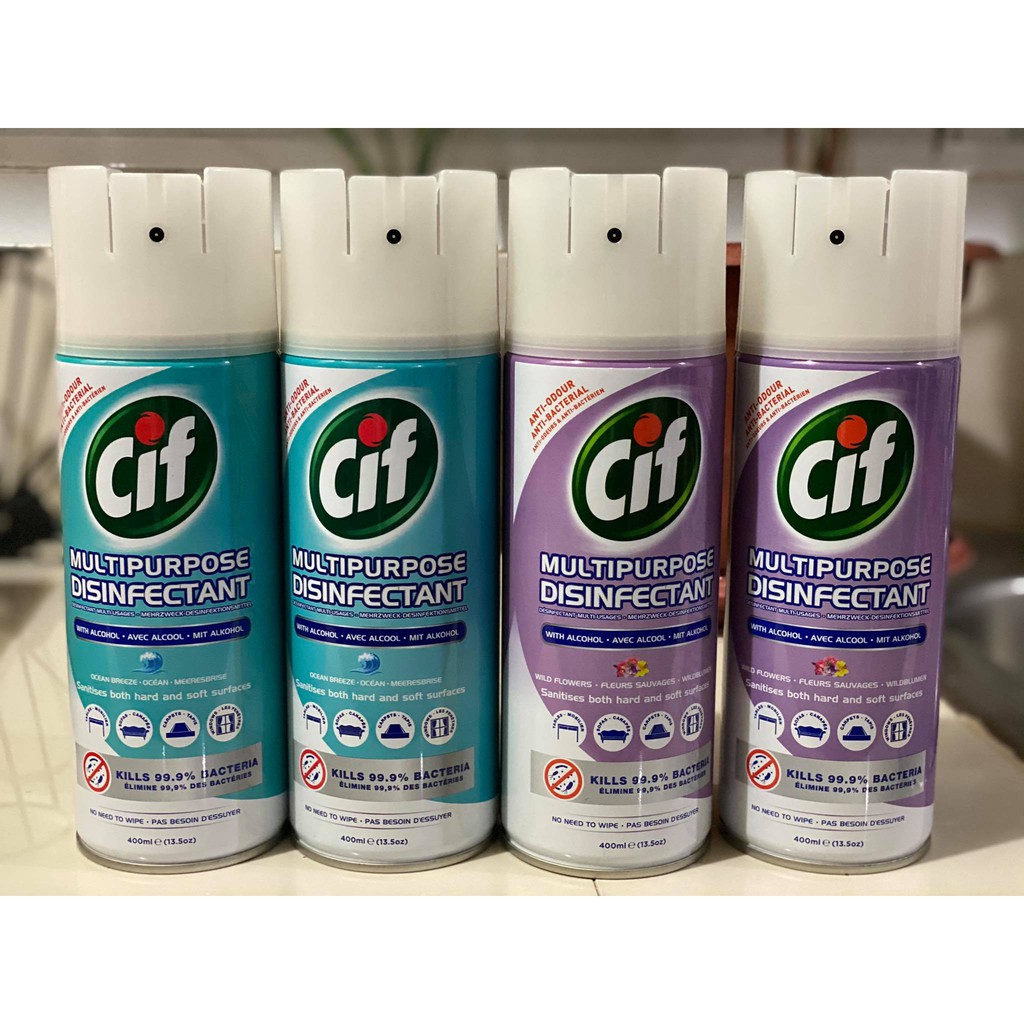Cif Multipurpose Disinfectant Spray 400ml Shopee Philippines