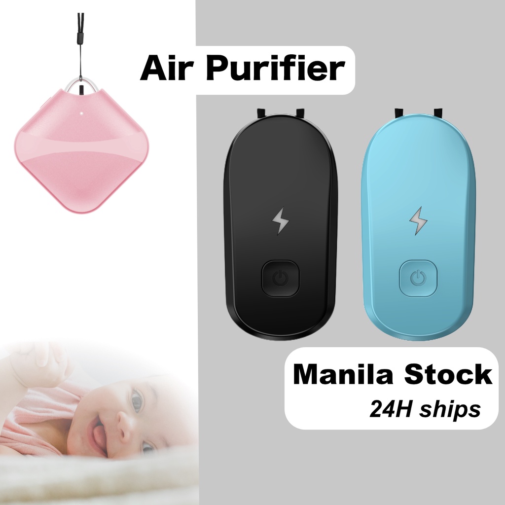 Air Purifier Necklace Wearable Negative Lon Air Fresher Cleaner Loniser