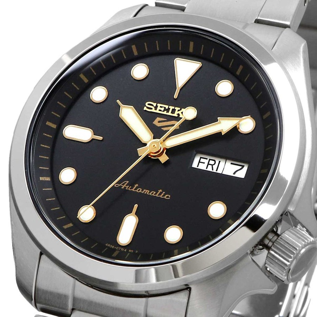 SEIKO 5 Sports SRPE57K1 Automatic 24 Jewels Black Dial Men Watch INT'L