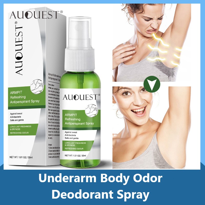 Underarm Body Odor Deodorant Spray Fragrance Refreshing Body Deodor Spray Antiperspirants