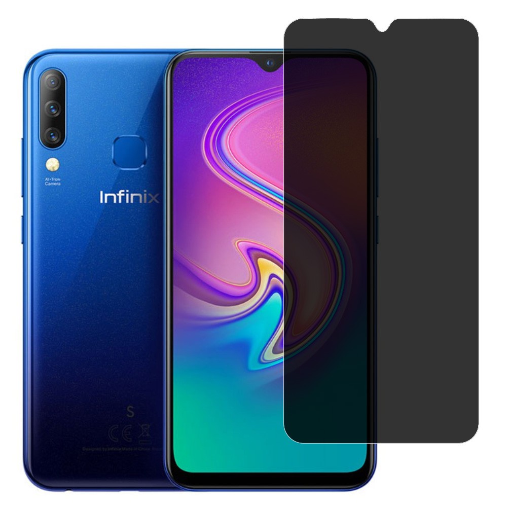 Infinix X626B Hot S4 Privacy AntiSpy 9H Tempered Glass