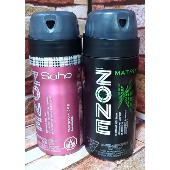 Until 9.9 only!!! Zone Deodorant Body Spray Soho / Matrix Made in U.K