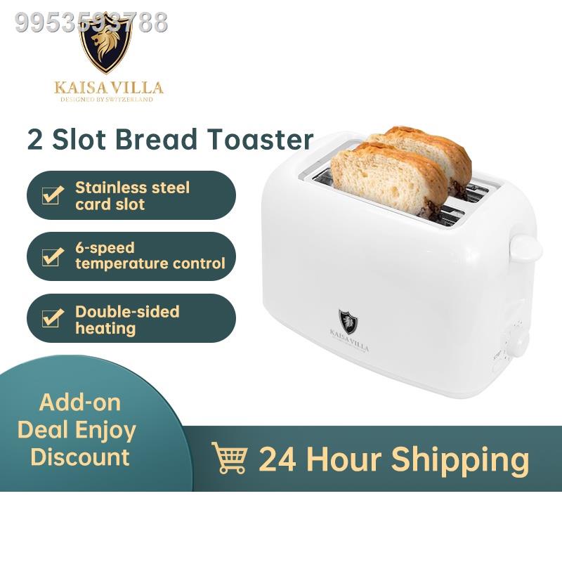 Kaisa Villa Bread Toaster 2 Slot Toaster Machine Electric Breakfast