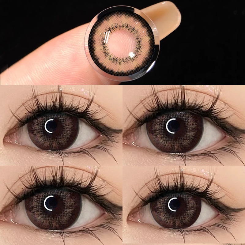 【COD&Doll eyes】Yimeixi 14.5mm Cosmetics Contact Lenses Color Doll Eyes Natural Comfort Large
