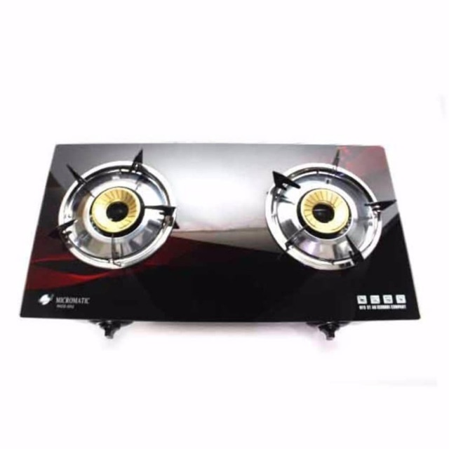 MICROMATIC Double Burner Glass Top Gas Stove MGS802 Shopee Philippines