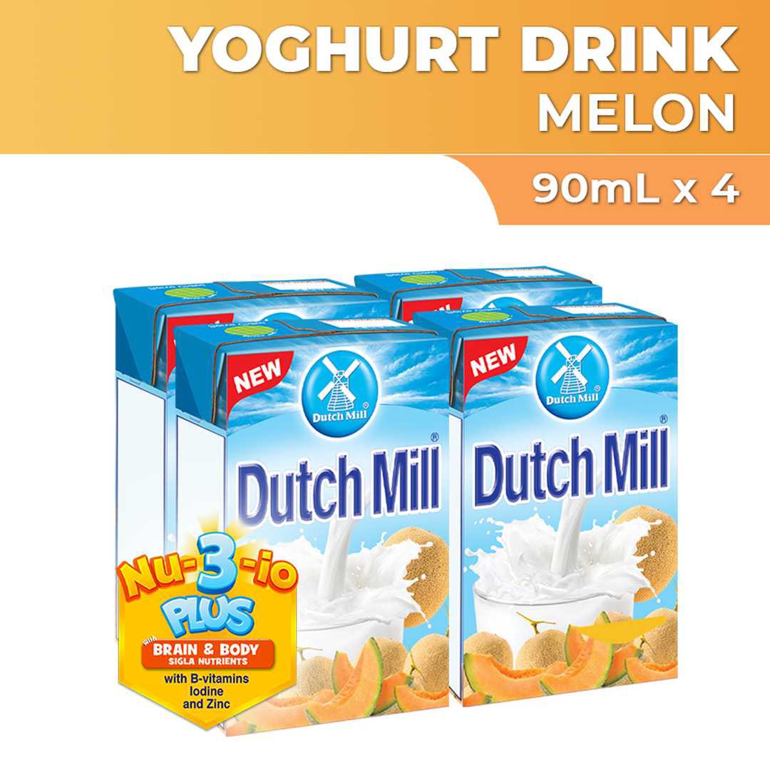 Dutch Mill Yoghurt Drink Melon Juice 90ml x 4 Shopee Philippines