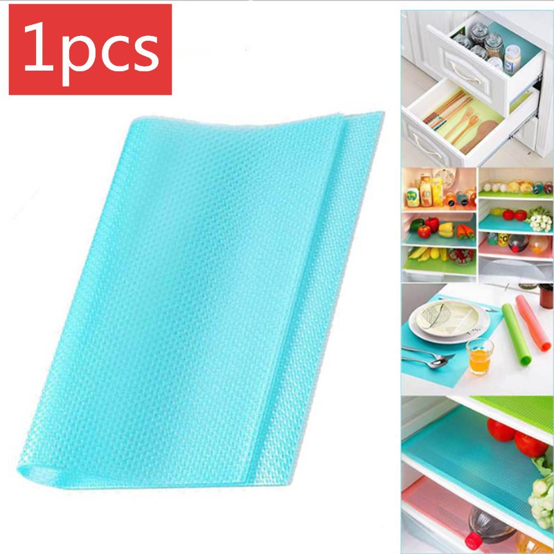 1PCs Fridge Waterproof Mats Moisture Tailorable Pad For Kitchen