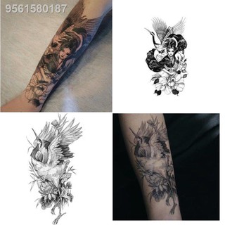 ▭☍✾Full Crane Female Samurai Geisha Flower Arm Tattoo Stickers Waterproof Long-Lasting Simulation I | Shopee Philippines 320_x_320_jpg