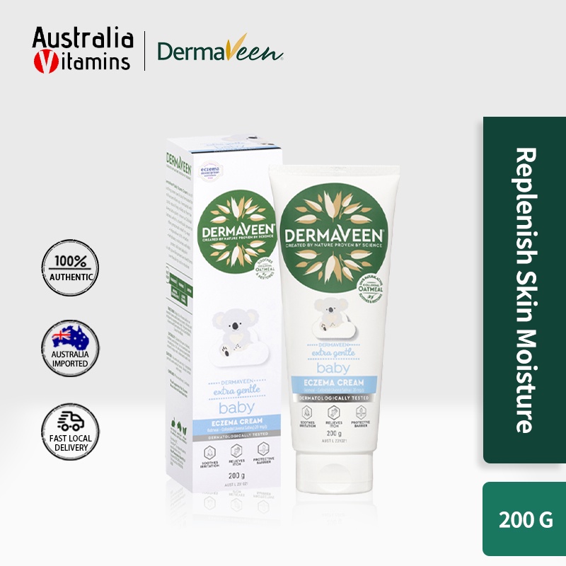 DermaVeen Oatmeal Sensitive Relief Eczema Cream 100ml Shopee Philippines