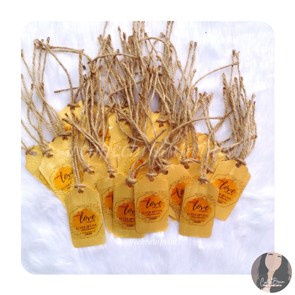 Customized Bookmarks & Hangtags Shopee Philippines