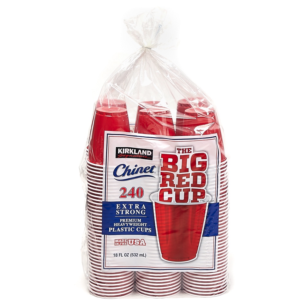 Kirkland Party Cups Beer Pong "The Big Red Cups" 18FL OZ (532ml) 240pcs