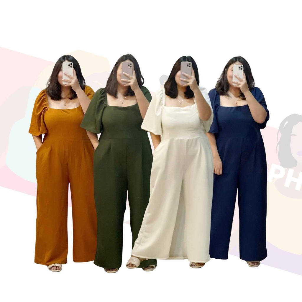 PLUS SIZE Ali Smocking Jumpsuit (XL3XL) Shopee Philippines
