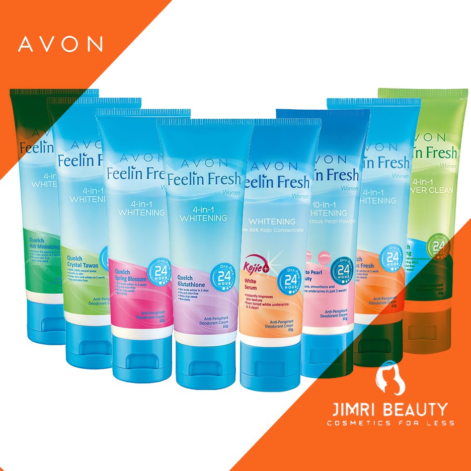 AVON Feelin Fresh Quelch Whitening Antiperspirant Deodorant Cream 60g