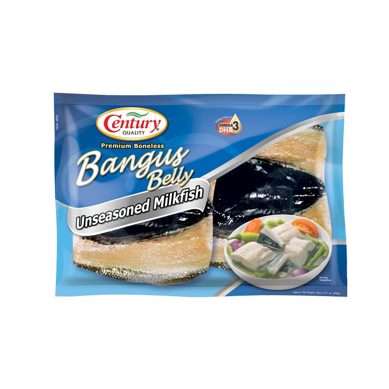 Century Quality Boneless Bangus Belly Unseasoned 400G Shopee Philippines