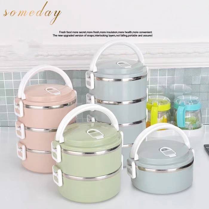 3 Layers Stainless Steel Lunch Box High Quality Thermo Bento Box