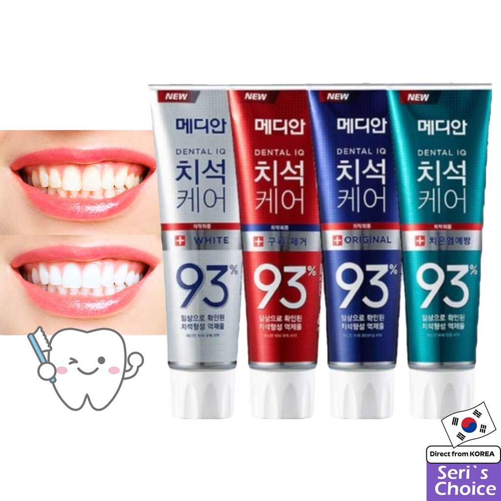 Korea [Median] 93 Advanced Tartar Dental Iq Toothpaste 120g (Blue/Red
