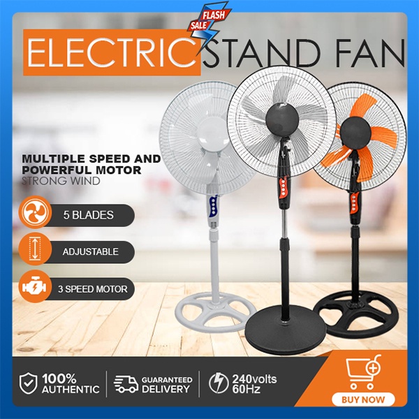 union electric fan Home Beauti electric fan 16 inches stand fan desk fan Threespeed regulation
