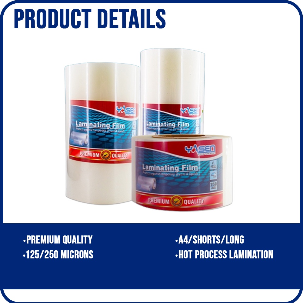 Yasen Laminating Film Roll 4 inches 9 inches 12 inches (125