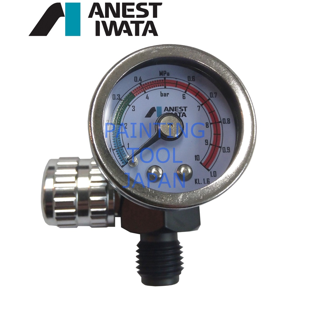ANEST IWATA Air gauge for spray gun air regulator Air adjustment valve