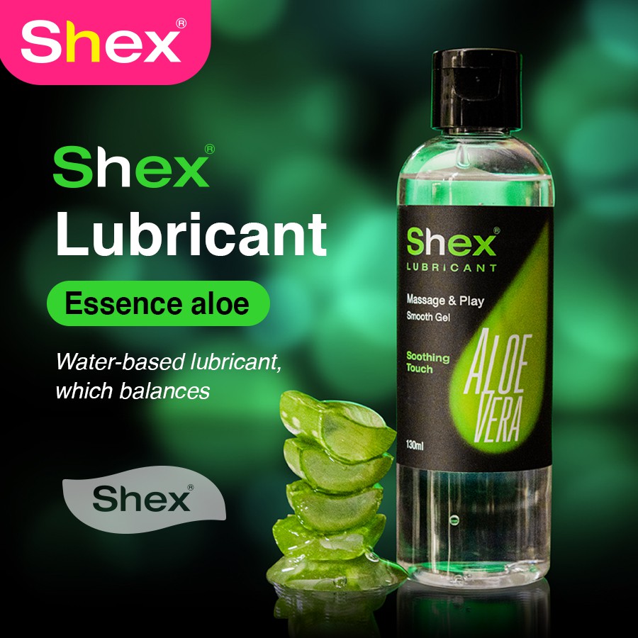 Lubricant Smooth Gel Aloe Vera GEL 130ml for Men Sex feel by Shex