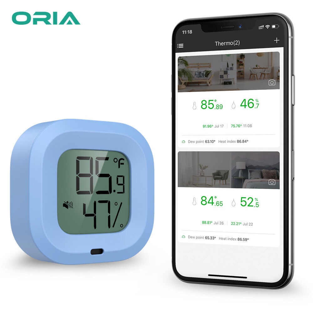 ＞ORIA Digital Hygrometer Thermometer Bluetooth Temperature Humidity