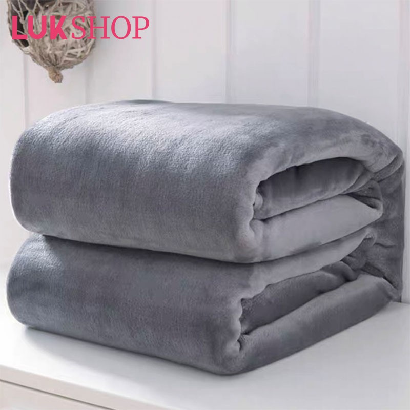 LUK 170*200cm Fleece Blanket Queen Coral Fleece Blanket Shopee