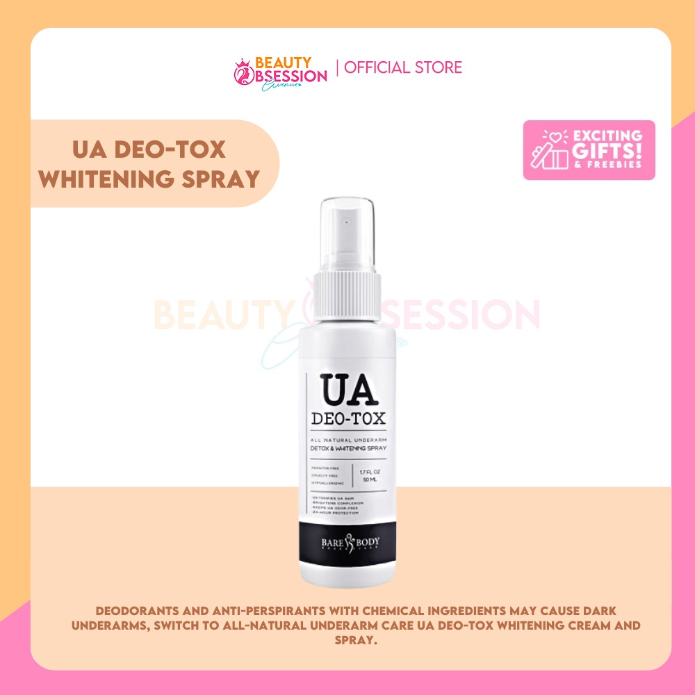 Bare Body Essentials Ua Deo Tox All Natural Underarm Detox And Whitening Spray Shopee Philippines