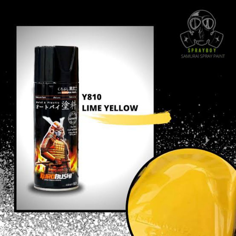 SAMURAI SPRAY PAINT Y810* LIME YELLOW (Yamaha Single Colors)400ml
