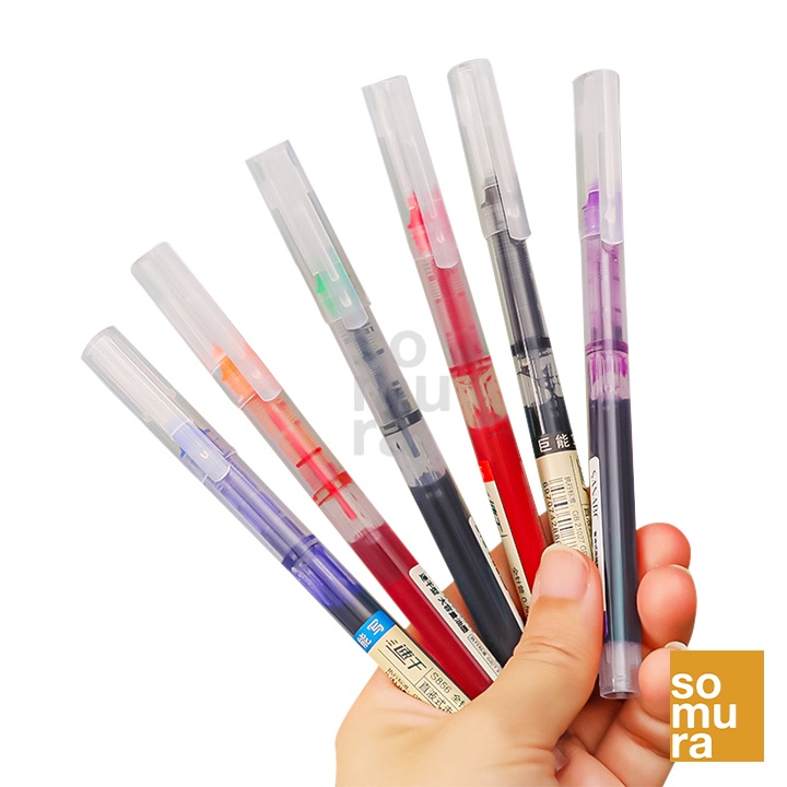 Quickdrying Color Gel Pen Straight Liquid Roller Ballpen (SSC870) 1/2