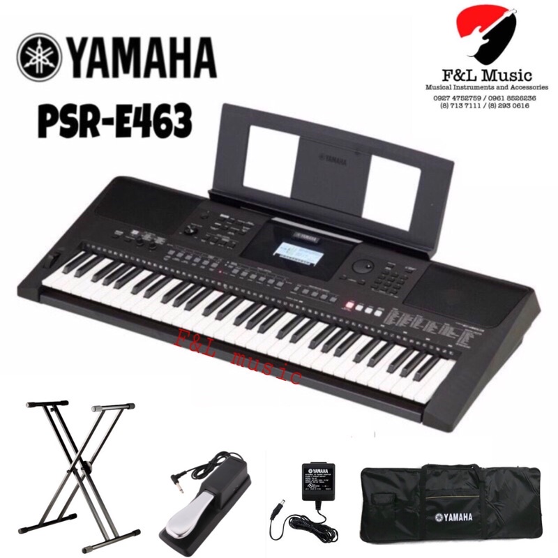 YAMAHA PSRE463 (AUTHENTIC) 61 keys keyboard w/ Free keyboard stand