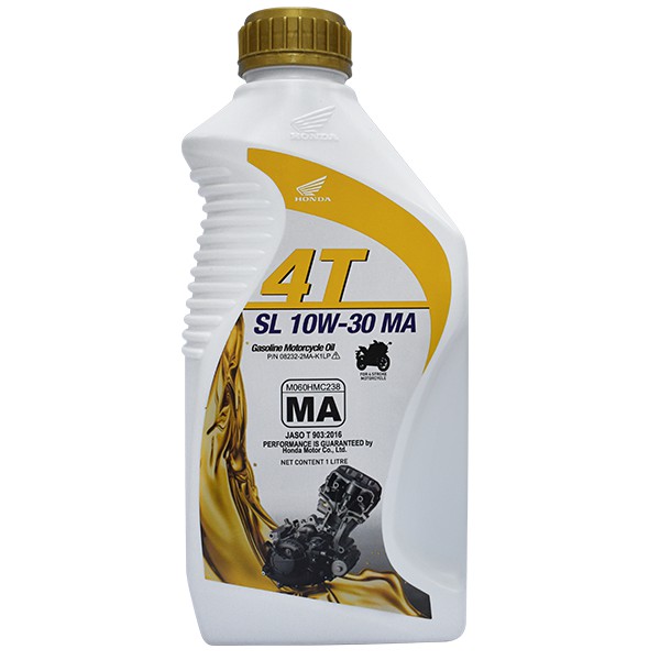 Honda Oil Motorcycle Genuine Oil 4T SL 10W30 MA Fully Synthetic