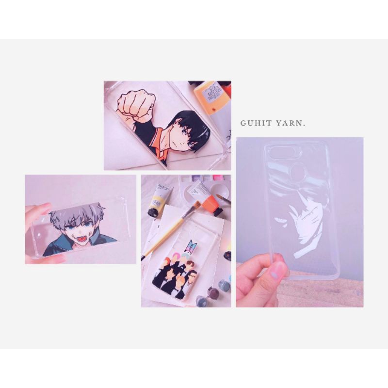 Customized/ hand painted phone case (Anime/ vector art) Shopee