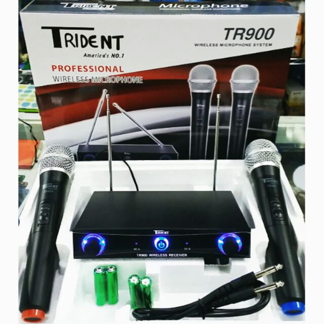 TRIDENT TR900 DUAL HANDHELD WIRELESS MICROPHONE Shopee Philippines