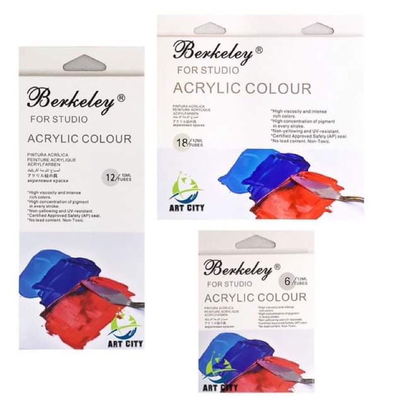 Berkeley Acrylic Paint Set (12ml) Shopee Philippines
