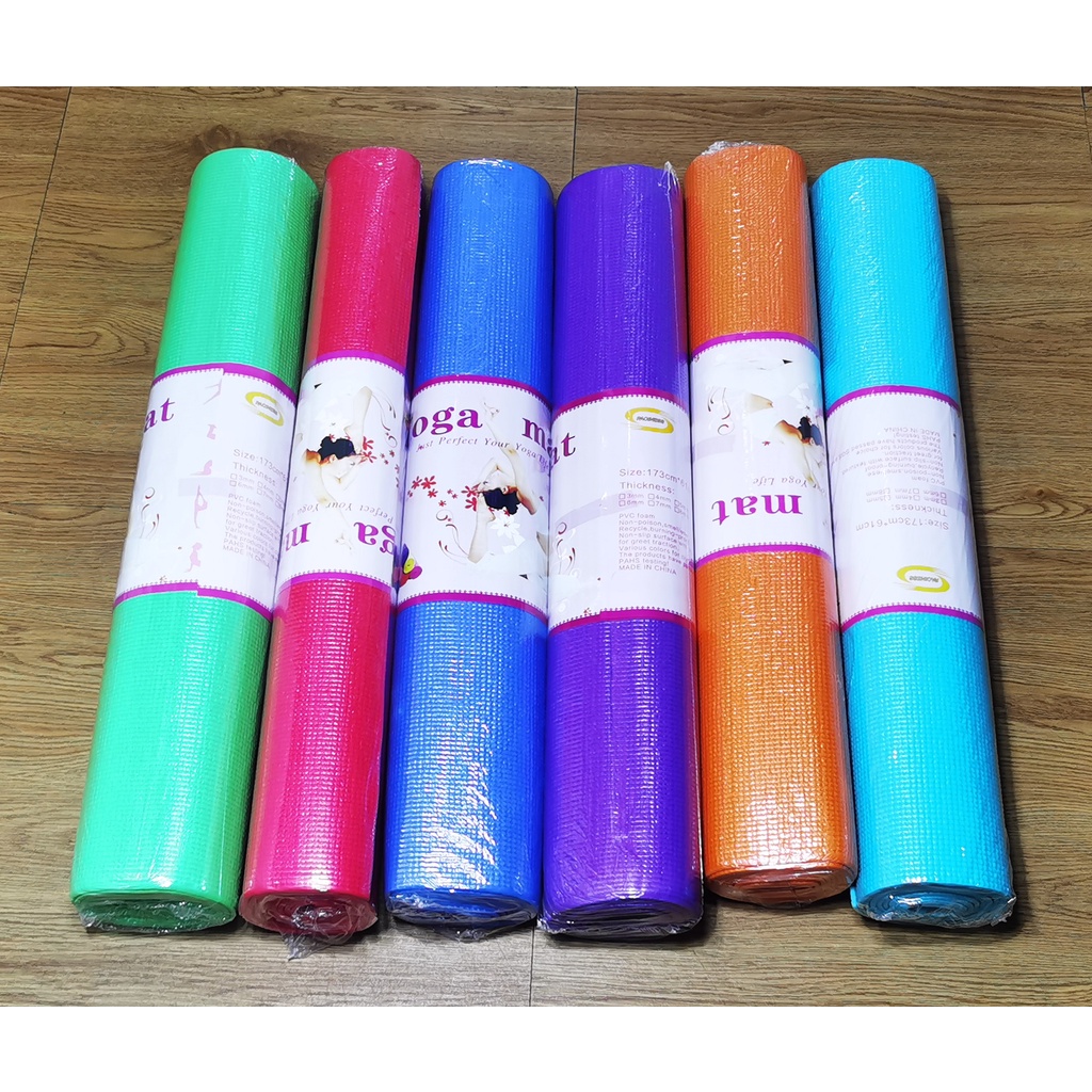 Yoga Mat Exercise Pad Thick NonSlip Shopee Philippines