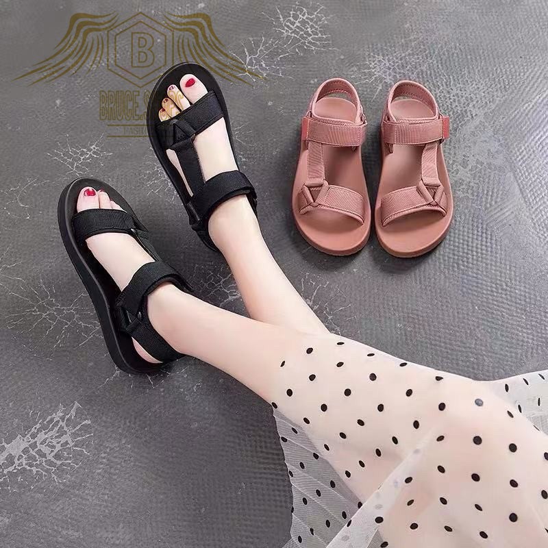 AH COD New Fashion Korean Flat Sandals 20281 Shopee