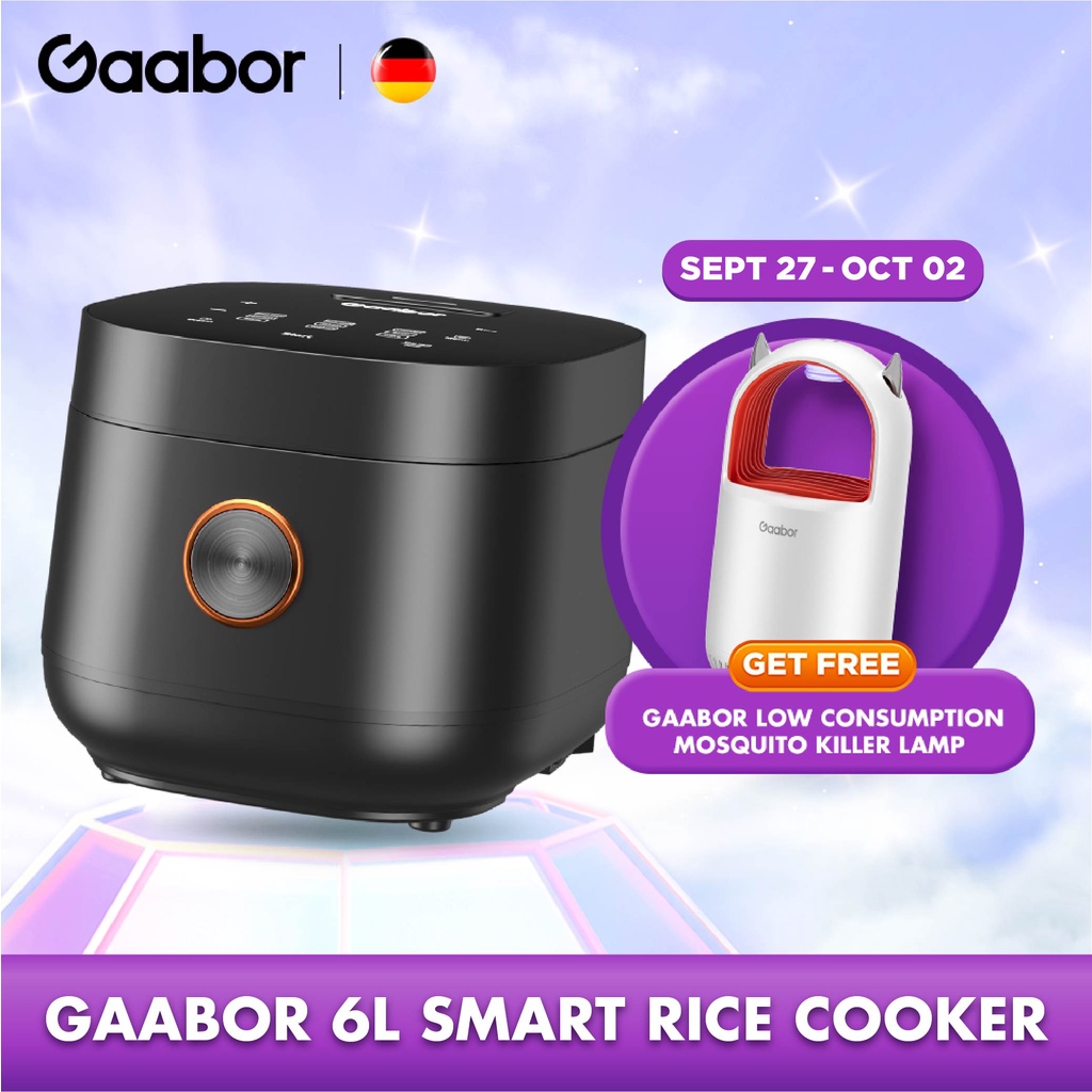 Gaabor Rice Cooker 6L/3L/1.8L Multi Function Cooker Nonstick Cooking
