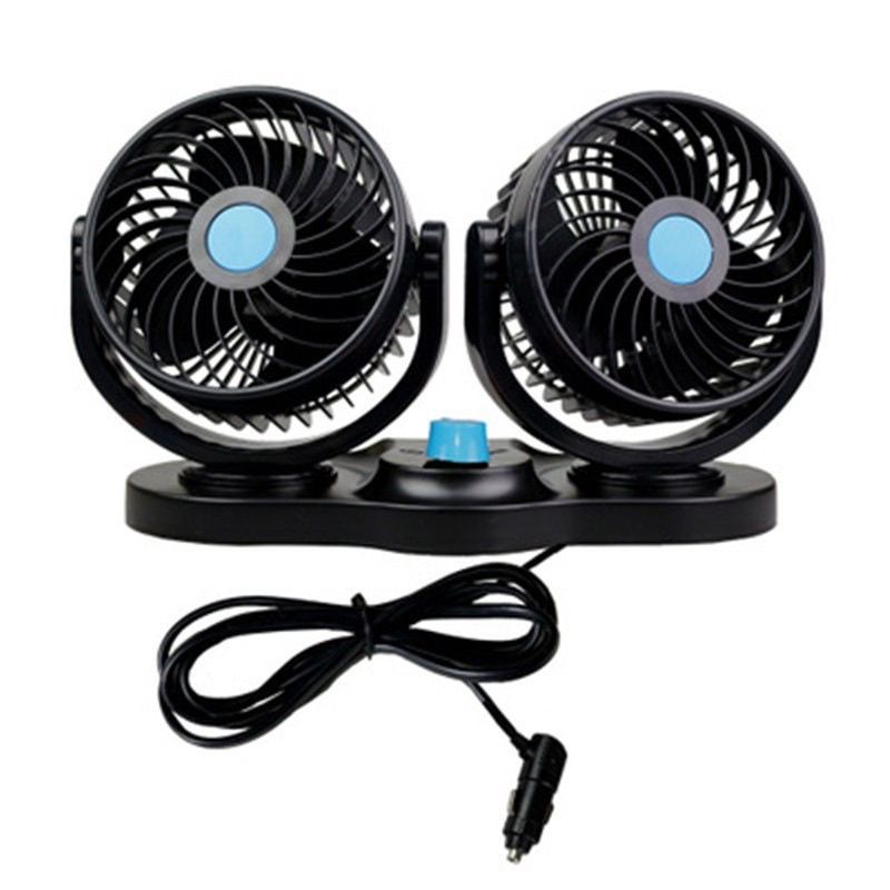 Electric Car Fan Dual Fan Dual Head Vehicle Fan 360 Air Cooling Fn Low