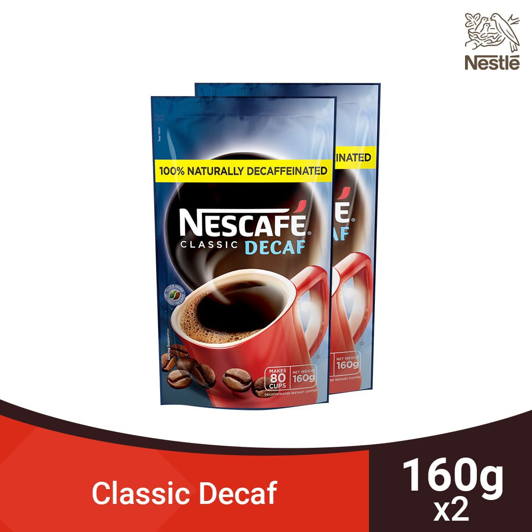 NESCAFE Classic Decaf Instant Coffee 160g Pack of 2 Shopee Philippines