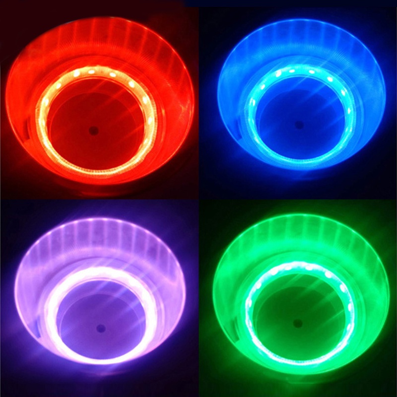 EDB* 1 Piece 15LED RV Cup Drink Holder Stainless Steel Cup Holder