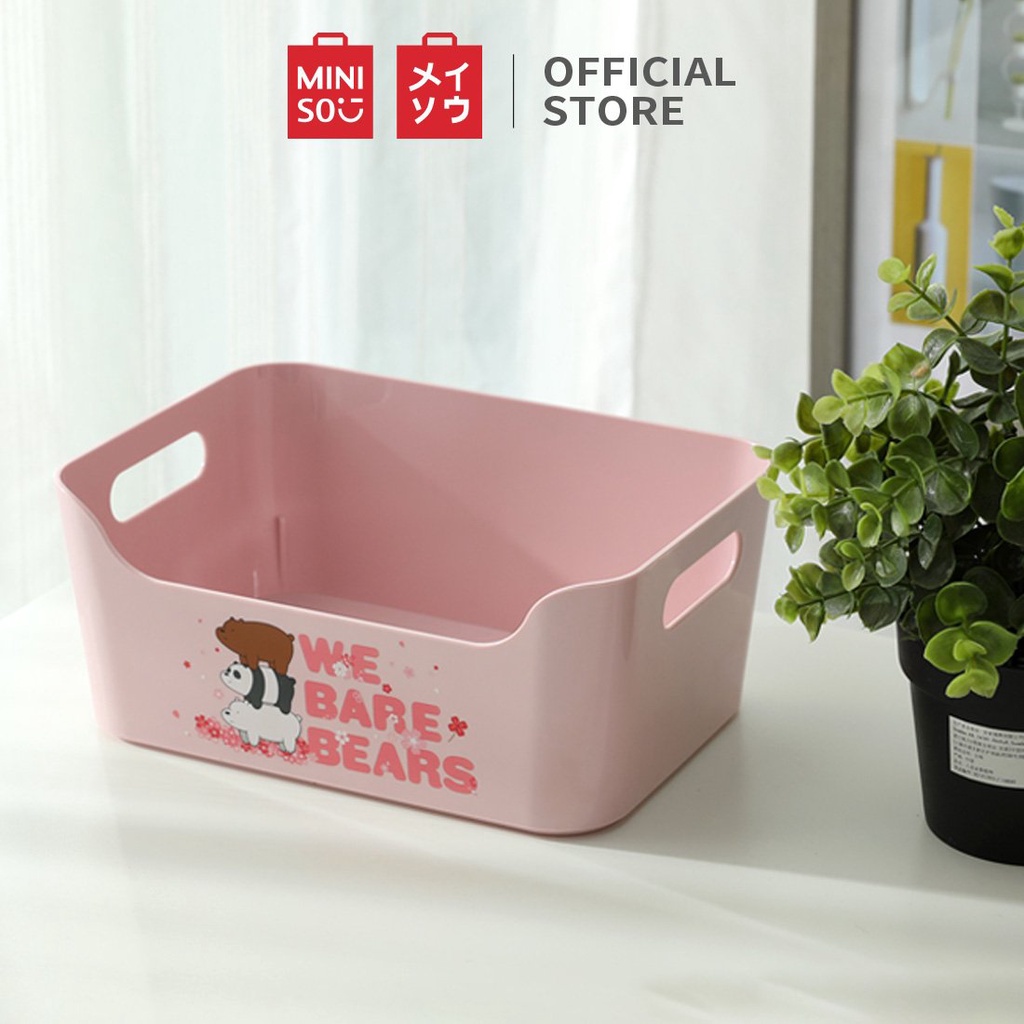Miniso We Bare Bears Storage Box Organizer Home Organizer Shopee