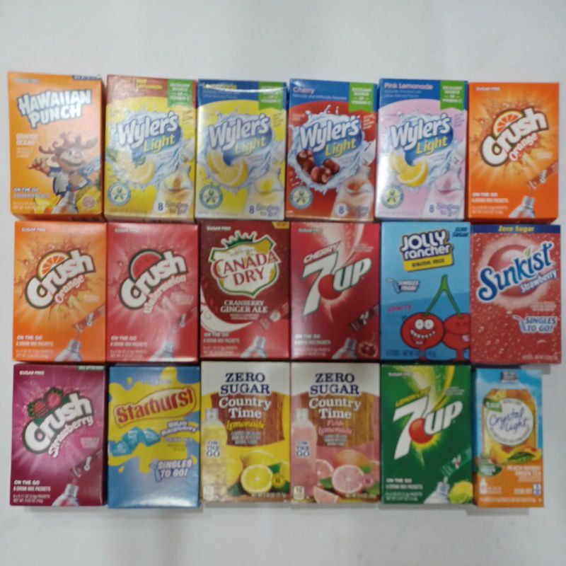 Wyler's / Crystal Light / Koolaid Sugar Free On the Go Juice