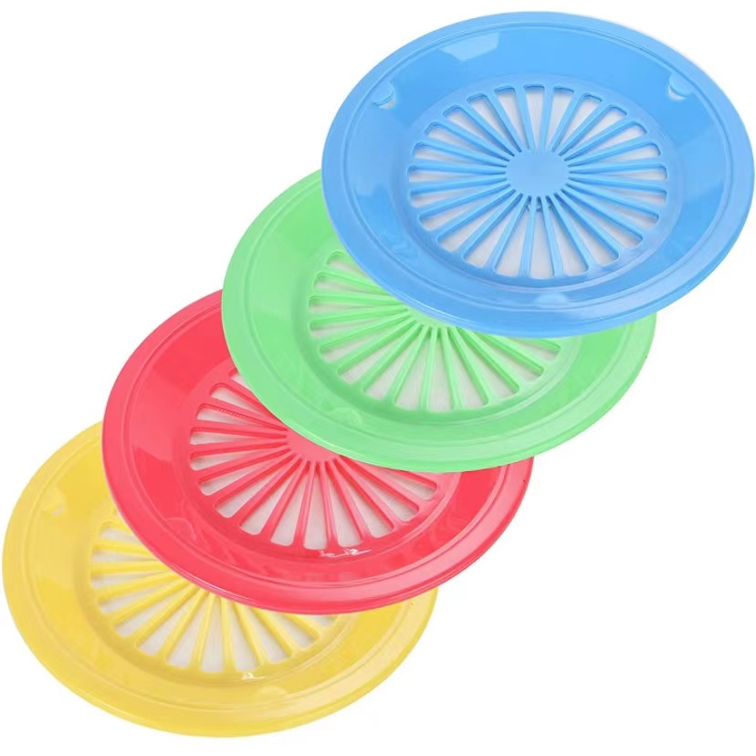 Reusable plastic paper plate holders,colored round paper plate holder w