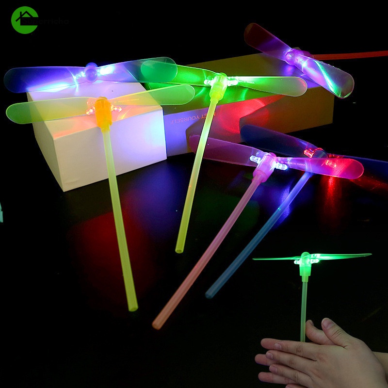 LED Propeller Classic Traditional Nostalgic Toy /Dragonfly Flying