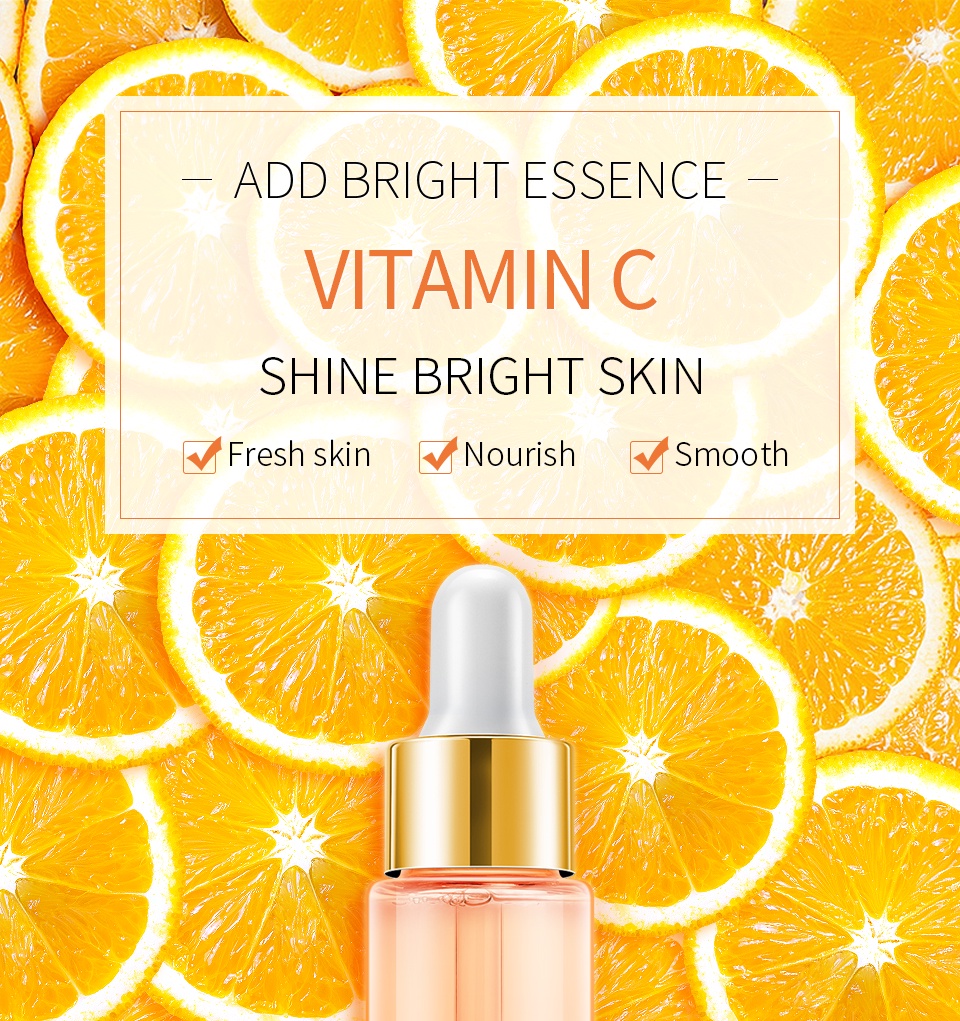 LAIKOU FDA Vitamin C Serum VC California Whitening Antiaging Orange