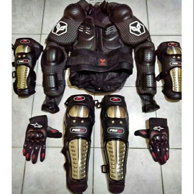 motorcycle gear Body Armor Stainless Full Set armor safety gear