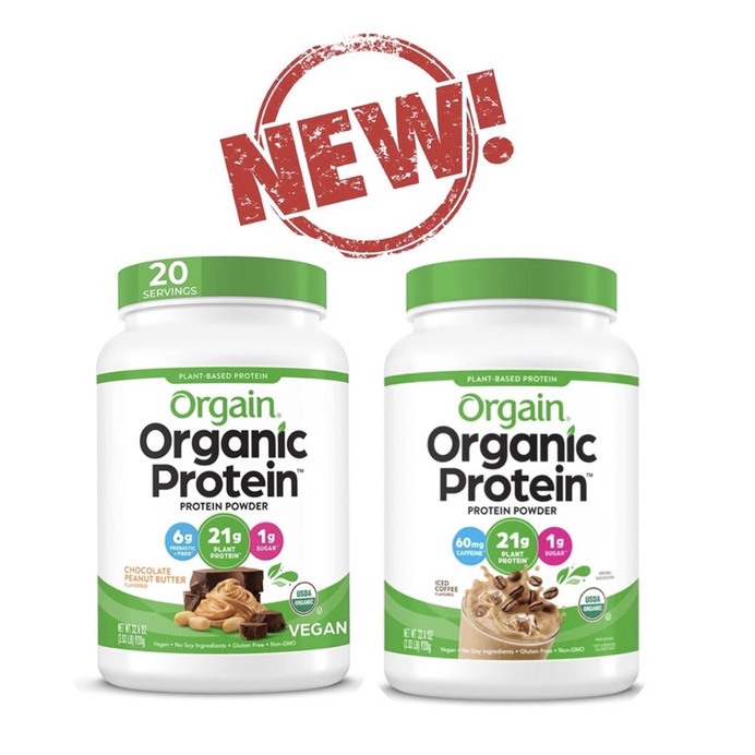 Orgain Organic Plant Based Protein Powder, Chocolate Peanut Butter